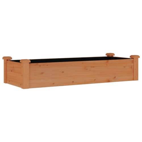 Povišena gredica - Vrtna gredica s oblogom smeđa 120x45x25 cm od jelovine - Smeđa 120 x 45 x 25 cm 1 Cijena