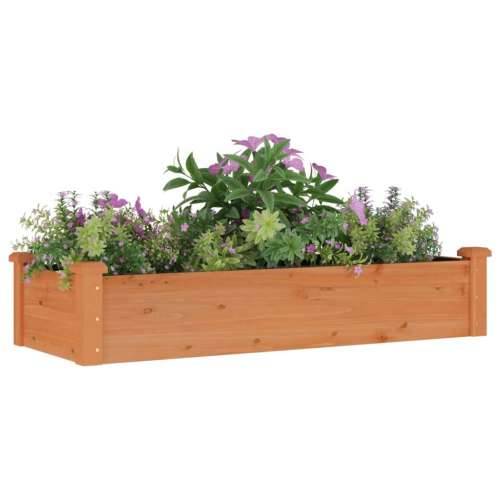 Povišena gredica - Vrtna gredica s oblogom smeđa 120x45x25 cm od jelovine - Smeđa 120 x 45 x 25 cm 1 Cijena
