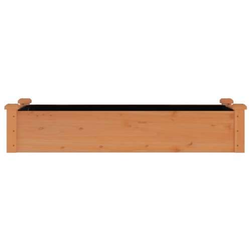 Povišena gredica - Vrtna gredica s oblogom smeđa 120x45x25 cm od jelovine - Smeđa 120 x 45 x 25 cm 1 Cijena