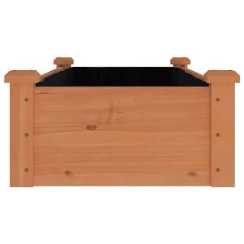 Povišena gredica - Vrtna gredica s oblogom smeđa 120x45x25 cm od jelovine - Smeđa 120 x 45 x 25 cm 1 Cijena