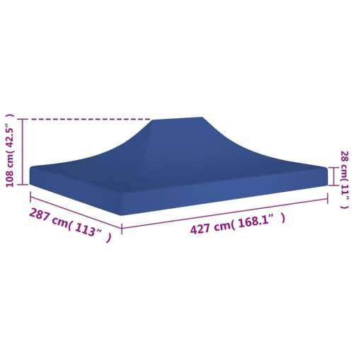 Krov za šator za svadbe - šator za zabave 4,5 x 3 m plavi 270 g/m² - Plava 4.5 x 3 m 1 Cijena