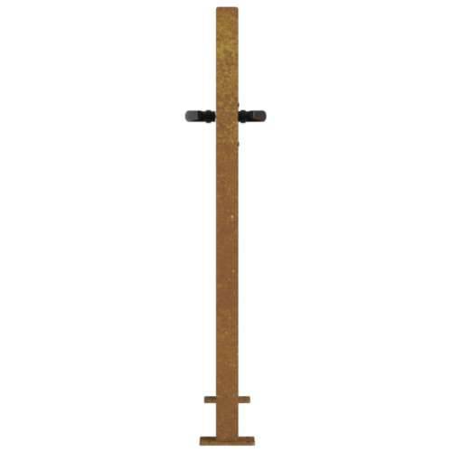 Dvorišna vrata - Vrtna vrata 105 x 105 cm od čelika COR-TEN s uzorkom trave - 105 x 105 cm Cijena