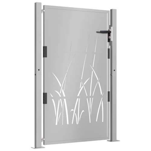 Vrtna vrata 105 x 130 cm od čelika COR-TEN s uzorkom trave - 105 x 130 cm Cijena