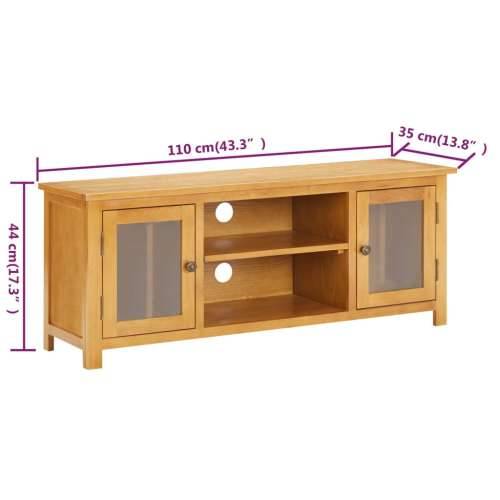 TV ormarić 110 x 35 x 44 cm od masivne hrastovine Cijena