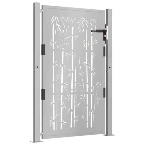Dvorišna vrata - Vrtna vrata 105 x 130 cm od čelika COR-TEN s uzorkom bambusa - 105 x 130 cm Cijena