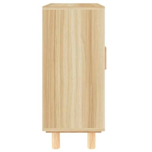 Komoda smeđa 60 x 30 x 70 cm masivna borovina i prirodni ratan - Smeđa 1 Cijena