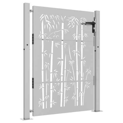 Dvorišna vrata - Vrtna vrata 105 x 130 cm od čelika COR-TEN s uzorkom bambusa - 105 x 130 cm Cijena