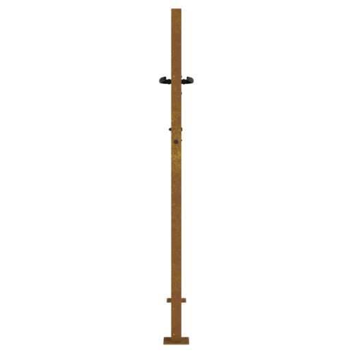 Dvorišna vrata - Vrtna vrata 105 x 130 cm od čelika COR-TEN s uzorkom bambusa - 105 x 130 cm Cijena