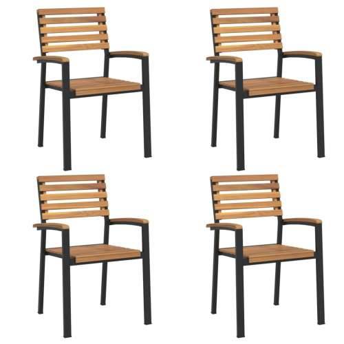 Vrtna garnitura - 5-dijelni vrtni blagovaonski set od bagremovog drva i metala - Dužina stola 140 cm 4 Cijena