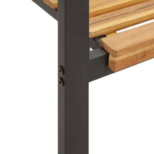 Vrtna garnitura - 5-dijelni vrtni blagovaonski set od bagremovog drva i metala - Dužina stola 140 cm 4 Cijena