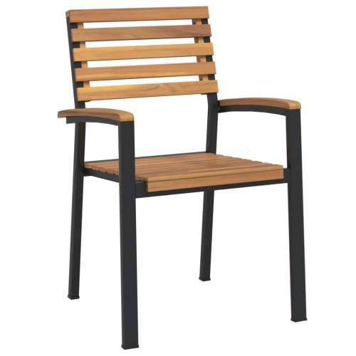 Vrtna garnitura - 7-dijelni vrtni blagovaonski set od bagremovog drva i metala - Dužina stola 180 cm 6 Cijena