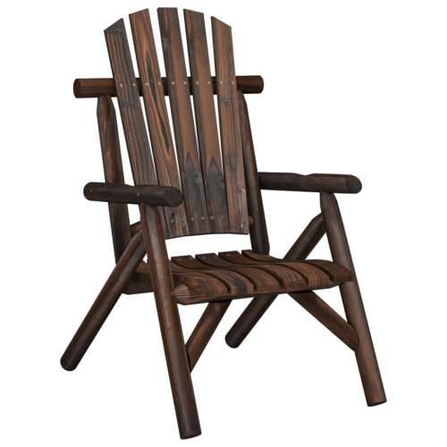 4-dijelna vrtna garnitura od masivne smrekovine - Tamno smeđa 2x chair + bench + table 1 Cijena