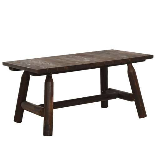 4-dijelna vrtna garnitura od masivne smrekovine - Tamno smeđa 2x chair + bench + table 1 Cijena