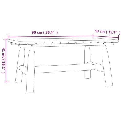 4-dijelna vrtna garnitura od masivne smrekovine - Tamno smeđa 2x chair + bench + table 1 Cijena