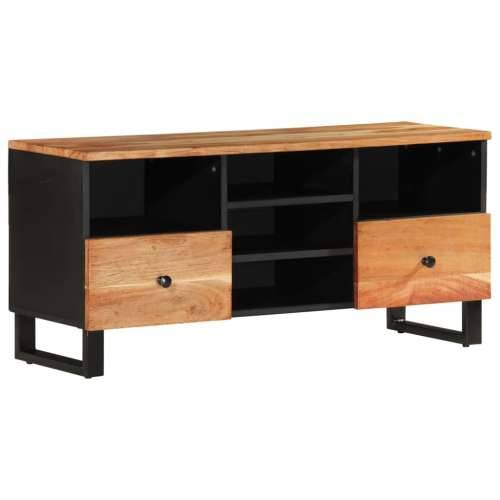 TV ormarić 100 x 33 x 46 cm drvo bagrema i konstruirano drvo - Svjetlosmeđa 1 Cijena