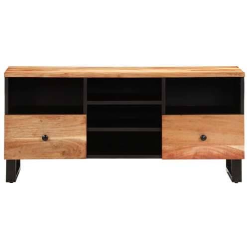 TV ormarić 100 x 33 x 46 cm drvo bagrema i konstruirano drvo - Svjetlosmeđa 1 Cijena