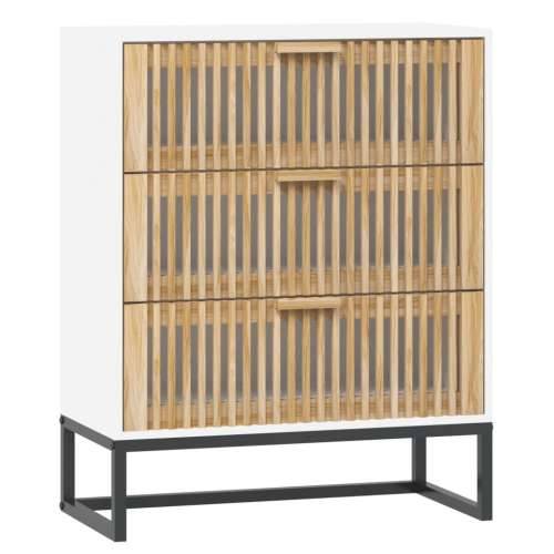 Komoda bijela 60 x 30 x 75 cm od konstruiranog drva - Bijela 1 Cijena