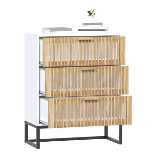 Komoda bijela 60 x 30 x 75 cm od konstruiranog drva - Bijela 1 Cijena