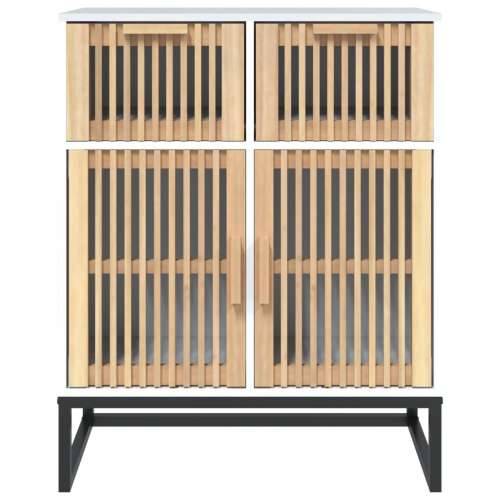 Komoda bijela 60 x 30 x 75 cm od konstruiranog drva - Bijela 1 Cijena
