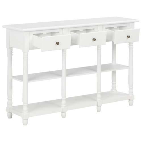 Konzolni stol bijeli 110 x 30 x 76 cm od konstruiranog drva Cijena
