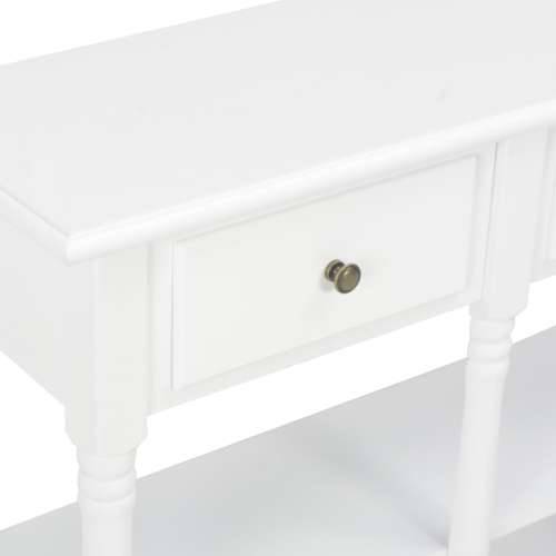 Konzolni stol bijeli 110 x 30 x 76 cm od konstruiranog drva Cijena