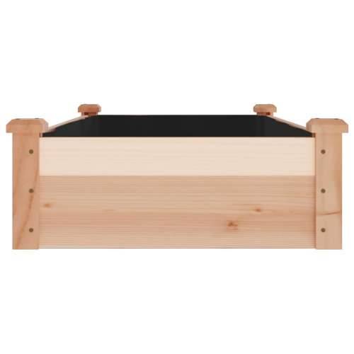 Povišena gredica - Vrtna gredica s oblogom 120x60x25 cm masivna jelovina - Prirodna 120 x 60 x 25 cm 1 Cijena