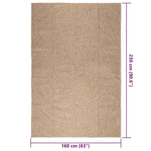 Tepih ZIZUR 160 x 230 cm s izgledom jute unutarnji i vanjski - Smeđa 160 x 230 cm Okruglo Cijena