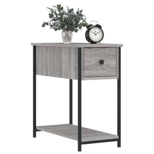 Noćni ormarić boja hrasta 30 x 60 x 60 cm konstruirano drvo - Sivi hrast sonoma 1 Cijena