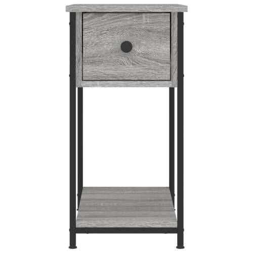 Noćni ormarić boja hrasta 30 x 60 x 60 cm konstruirano drvo - Sivi hrast sonoma 1 Cijena