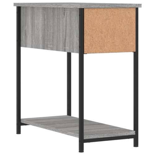 Noćni ormarić boja hrasta 30 x 60 x 60 cm konstruirano drvo - Sivi hrast sonoma 1 Cijena