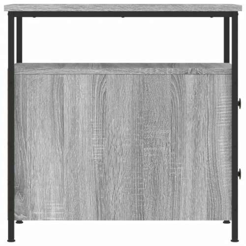 Noćni ormarić boja hrasta 30 x 60 x 60 cm konstruirano drvo - Sivi hrast sonoma 1 Cijena