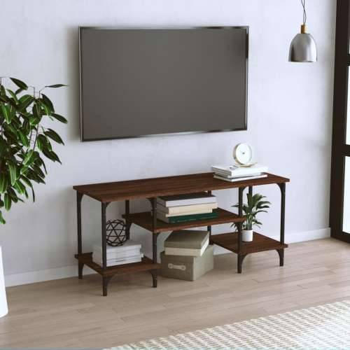 TV ormarić boja smeđeg hrasta 102x35x45,5 cm konstruirano drvo - Smeđi hrast 1 Cijena