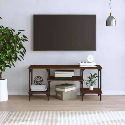 TV ormarić boja smeđeg hrasta 102x35x45,5 cm konstruirano drvo - Smeđi hrast 1 Cijena