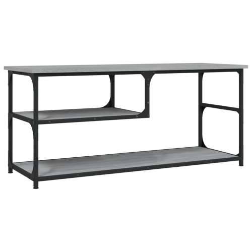 TV ormarić boja hrasta 100x38x46,5 cm konstruirano drvo i čelik - Sivi hrast sonoma 1 Cijena