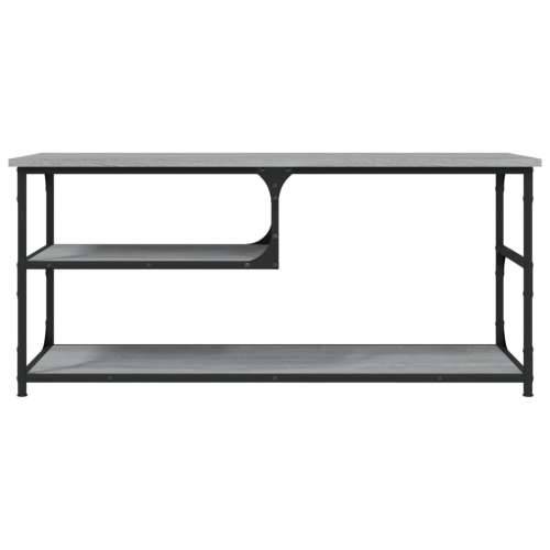 TV ormarić boja hrasta 100x38x46,5 cm konstruirano drvo i čelik - Sivi hrast sonoma 1 Cijena