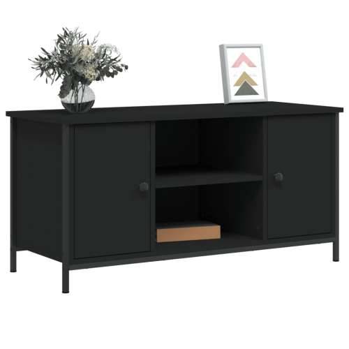 TV ormarić crni 100x40x50 cm od konstruiranog drva - Crna 1 Cijena
