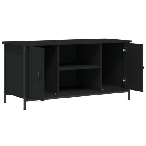 TV ormarić crni 100x40x50 cm od konstruiranog drva - Crna 1 Cijena