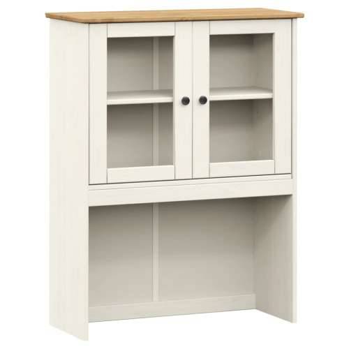 Visoka komoda VIGO bijela 78 x 40 x 175 cm od masivne borovine - Bijela 1 S 2 vrata Cijena