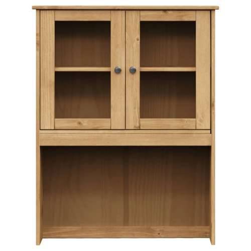 Visoka komoda VIGO 78 x 40 x 175 cm od masivne borovine - Smeđa 1 S 1 vratima Cijena