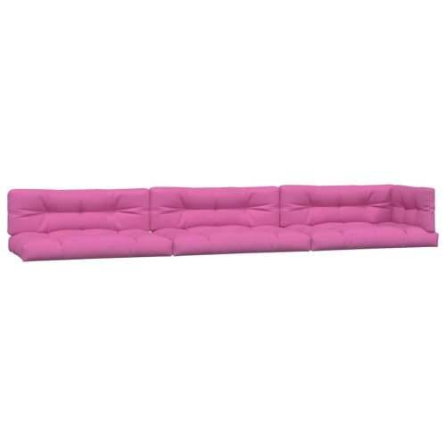 Jastuci za palete 7 kom ružičasti od tkanine Cijena