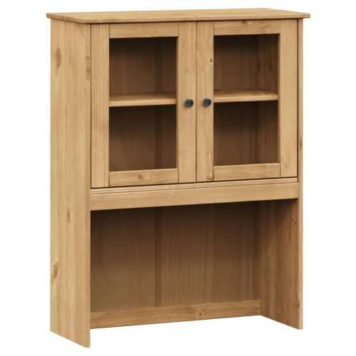 Visoka komoda VIGO 80 x 40 x 176 cm od masivne borovine - Smeđa 1 s 4 ladice Cijena