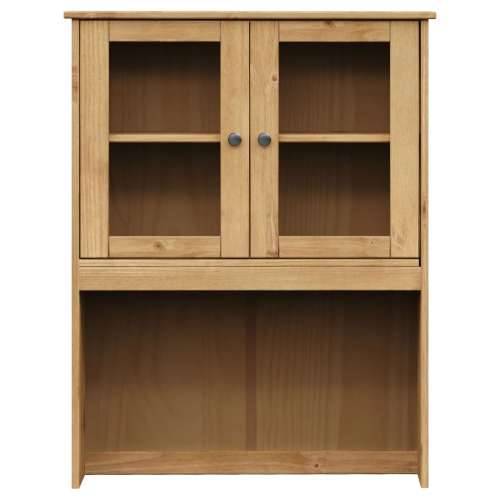 Visoka komoda VIGO 80 x 40 x 176 cm od masivne borovine - Smeđa 1 s 4 ladice Cijena