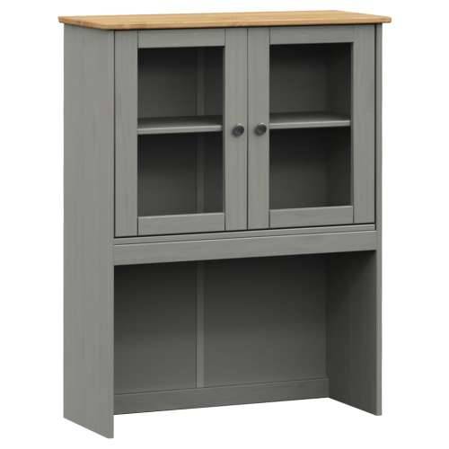 Visoka komoda VIGO siva 80 x 40 x 176 cm od masivne borovine - Siva 1 s 4 ladice Cijena