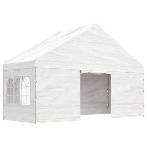 Sjenica s krovom bijela 8,92 x 5,88 x 3,75 m polietilen - 8.92 x 5.88 x 3.75 m Cijena