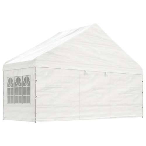 Šator s krovom bijeli 11,15 x 5,88 x 3,75 m polietilen Cijena