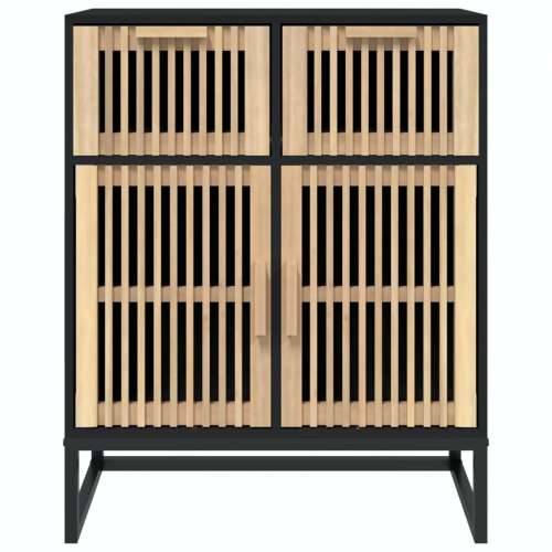 Komoda crna 60 x 30 x 75 cm od konstruiranog drva - Crna 1 Cijena