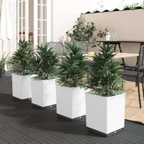 Sadilice 4 kom bijele 30 x 30 x 37 cm od polipropilena - Bijela 4 Cijena