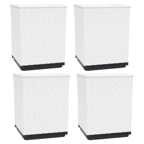 Sadilice 4 kom bijele 30 x 30 x 37 cm od polipropilena - Bijela 4 Cijena