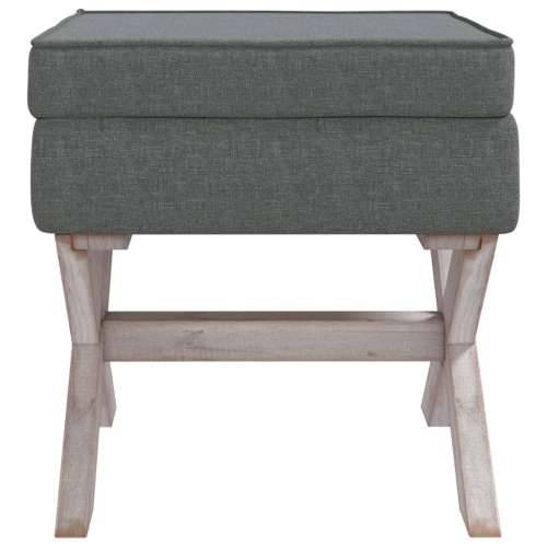Tabure za pohranu tamnosivi 45 x 45 x 49 cm od tkanine - Siva 45 x 45 x 49 cm Cijena