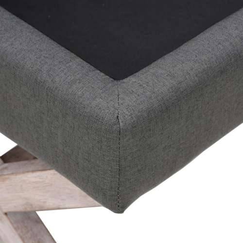 Tabure za pohranu tamnosivi 45 x 45 x 49 cm od tkanine - Siva 45 x 45 x 49 cm Cijena